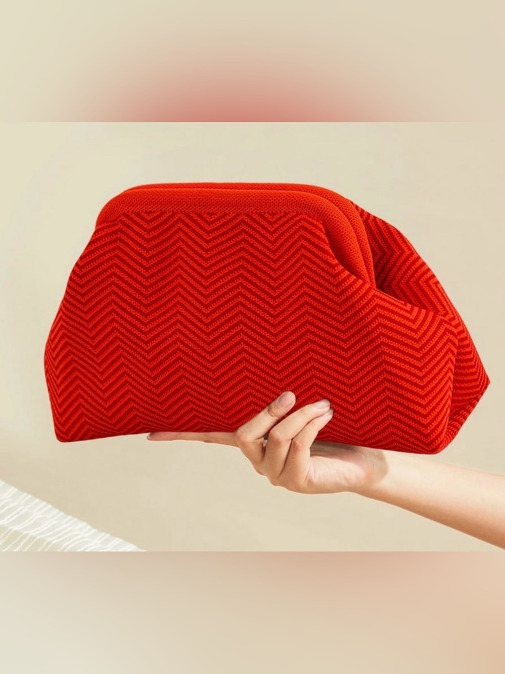 Never used - Red/Orange Clutch Bag